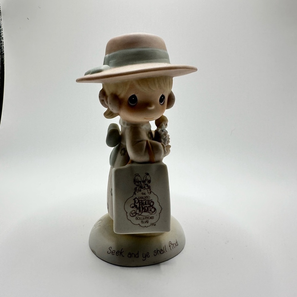 Precious Moments Figurine - Pink Hat & Cream Dress - Picture 8 of 10